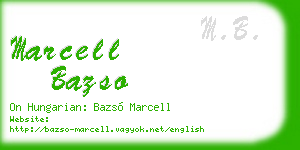 marcell bazso business card
