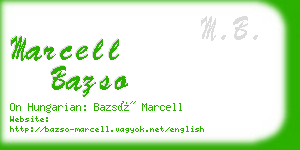 marcell bazso business card